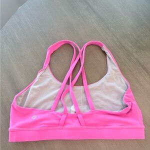 lululemon athletica Bright Pink Strappy Low-Support Sports Bra